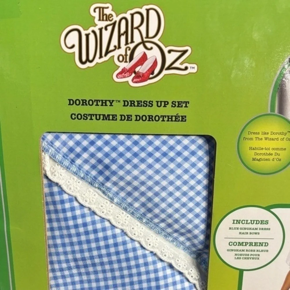 Jakks Pacific Kids Girls SZ 4-6 Dorothy Costume Halloween Wizard of Oz Play NEW